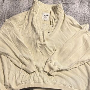 Aerie Off-White Cowl Neck Sweater